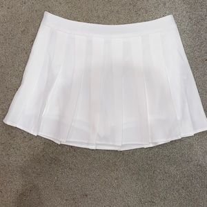 white tennis skirt